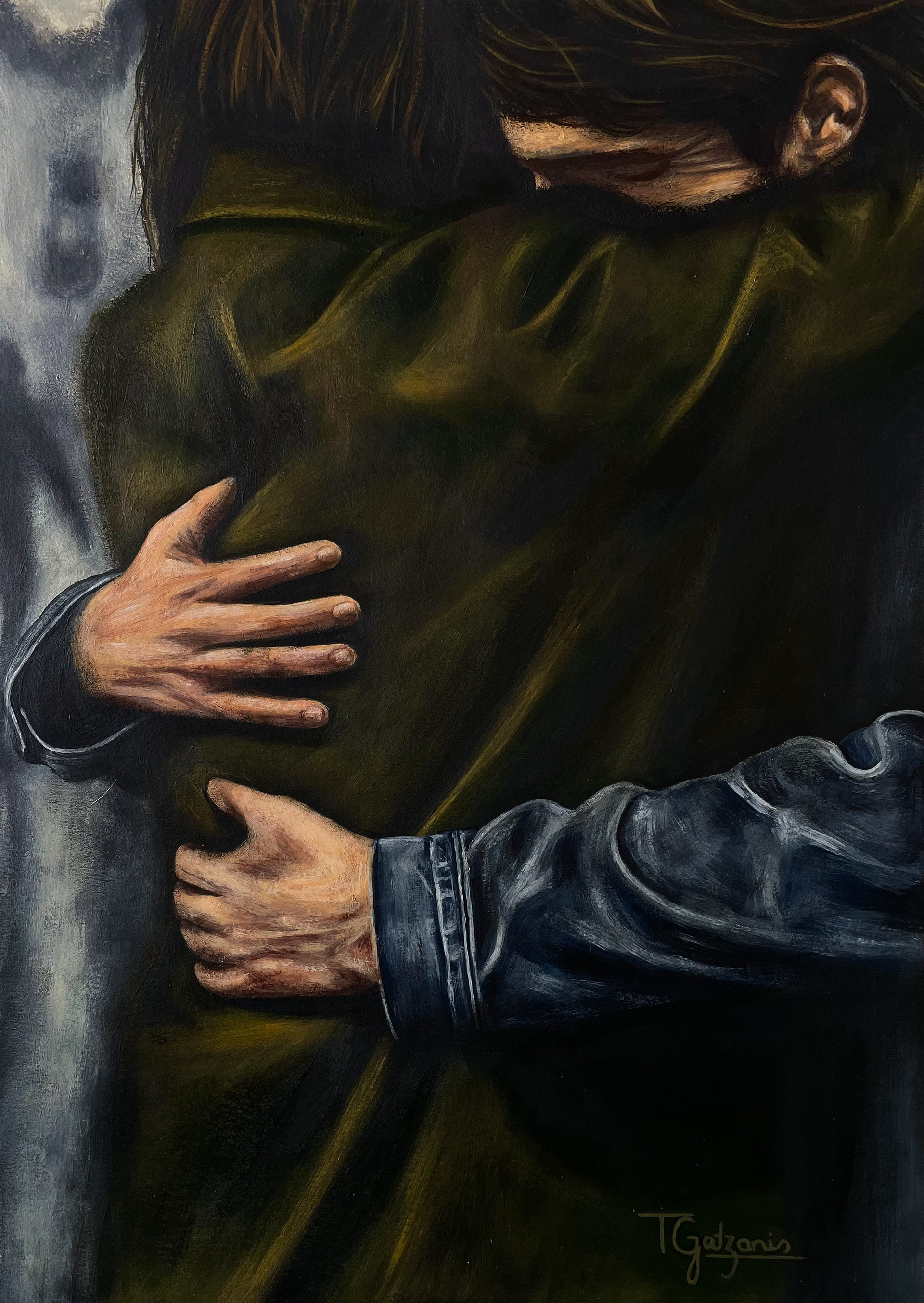 The Weight of Relief — acrylic painting